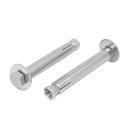 スリーブアンカー M8x80mm 304ステンレススチール 材質 シルバートーン 2個入り(4)