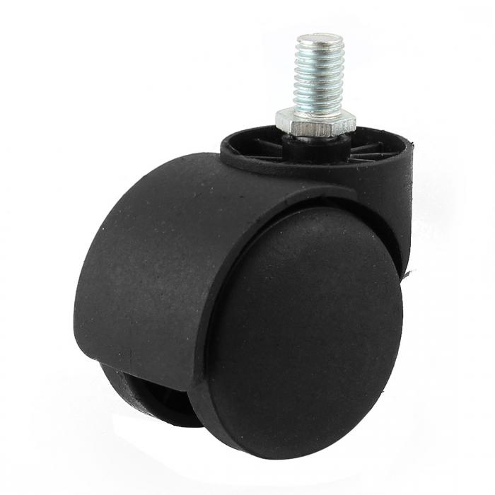 椅子用カスター 回転カスター 事務室椅子用360回転型 グリップリングステムコネクタ ツインホイール オ..