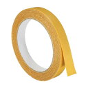 両面粘着テープ ダクトクロス メッシュ生地 カーペット ラグ用 イエロー 幅15 mm 長さ10 M