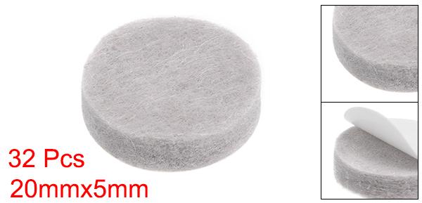 家具脚パッド 接着剤 フェルト パッド 20mmx5mm フロア プロテクター 円形 ベージュ 32個入り [2]
