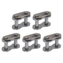 チェーンマスターコネクタリンクローラー #50 15.875 mmピッチ炭素鋼 標準接続 スプリットリンク 10Aチェーン用 5個
