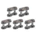 チェーンマスターコネクタリンクローラー #60 19.05 mmピッチ炭素鋼 標準接続 スプリットリンク 12Aチェーン用 5個
