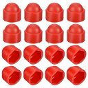 150個の六角ナットカバー M12赤色プラスチックドームナット保護キャップ 六角ボルトナットカバー 六角スクリュー ボルト用