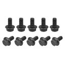 六角鋸歯状フランジボルト ヘキサフランジボルト M5x10mm 10.9グレード 炭素鋼 ネジ 10個入り