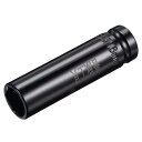 ポイントインパクトソケット 13 mmドライブx16 mmディープインパクトソケット 熱処理済み CR-V鋼 長さ80 mm 6ポイントメトリックサイズ