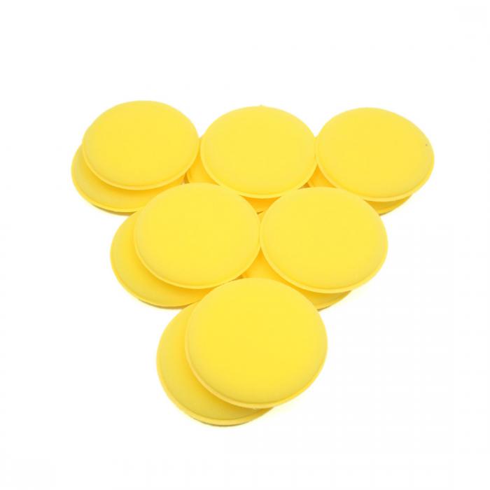 スポンジ ワックス 研磨 フォーム ワックス クリーニング ディテール パッド 自動車用 12個入り