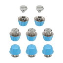 8set フラットヘッドスタッドス パ イク12mm メタルパースフィートハンドバッグネイルヘッドスタッドフラットバックルボタンキャップコーンリベットバケットス...