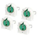 T8ランプホルダーソケット 非シャントライトホルダー 30x27x16 mm LED蛍光管用 4個入り