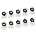 T8ランプホルダーソケット 非シャントライトホルダー 37x30x24 mm LED蛍光管用 10個入り