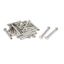 ネジポスト バインディングツール アルバム 本 レザー ニッケルメッキ 5x45mm 20個入り