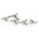 蝶ナット ウイングナット 翼ナット バタフライウィングナット 留め具 シルバートーン 304ステンレススチール M3 x 10mm 5個入り