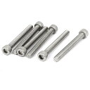 六角穴付きボルト 304ステンレス M6 x 50mm DIN912 シルバートーン 6個入り