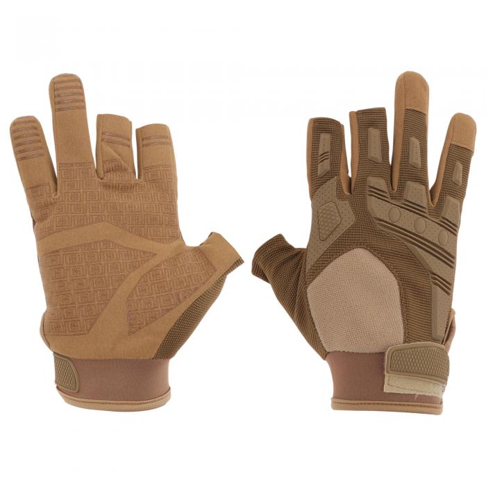 BULLSPANN 1ペア オートバイ用グローブ タッチスクリーン3本指なしバイクグローブ マウンテンバイク モ..