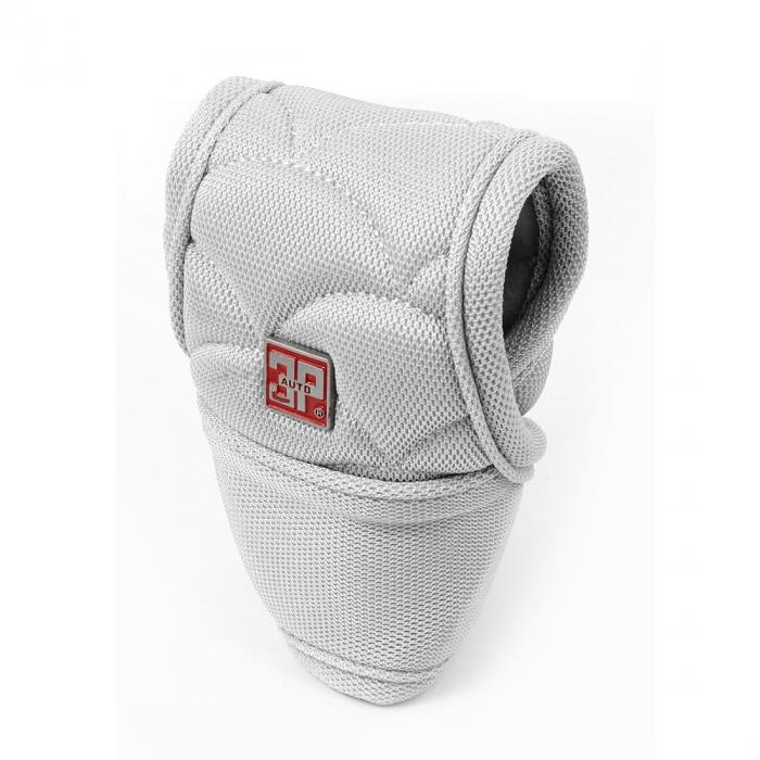 カーシフトノブカバー グレーのナイロン・カバー シフトレバーノブカバープロテクターケース カー用 高級