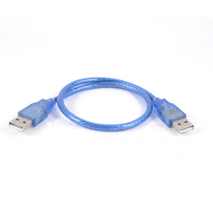 45cm ブルー USB 2.0 A型 オスーオスM/M 延長ケーブル リードコード