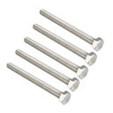 六角ヘッドボルト ネジ M10スレッド 304ステンレス製 長さ120mm 5本入