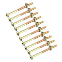 家具ボルトナット ボルトアソートメントキット M6x90mm ネジ長さ56.7mm 10セット入り