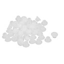 スキューカップカバー プラスチック製ホワイト 家具パイプエンド 8mm径 50個入り