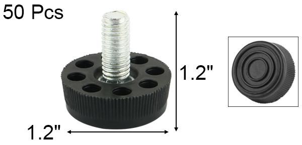 レベリングフット 固定脚 家具 テーブルデスク 調整可能 M8mm x 20mm x 30mm 50個入り 2