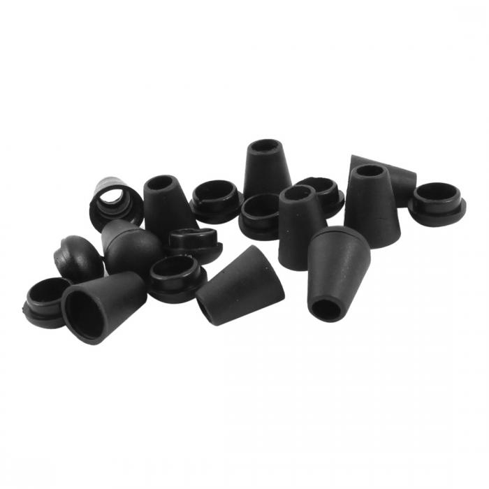 コードロック コードストッパー ストップ 巾着 ロープ コードロック 2ホール 10個 ブラック プラスチック