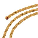 ツイストクロス被覆線 3コア 18AWG 2 M ヴィンテージ織物 電気ケーブル ペンダントライトDIYプロジェクト用 ゴールドトーン(3)