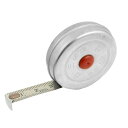巻き尺 7×6×3.5cm ブラック スチール 5m 測定テープ 13cm