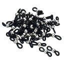 PATIKIL メガネチェーンコネクタ 50個 調整可能 滑り止め シリコーン ストラップホルダー チェーンエンドループ レディース メンズ メガネ サングラス...