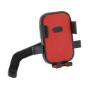 BULLSPANN バイク用スマホホルダー オートバイミラースクーター用 スマホマウント 回転式自転車スクーター用電話クリップ 12-18.3 cmのスマートフ...