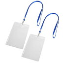名札 バッジ ID カードホルダー 11.5x6.5cm ナイロン ネックストラップ(3)