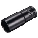 ポイントインパクトソケット 13 mmドライブx24 mmディープインパクトソケット 熱処理済み CR-V鋼 長さ80 mm 6ポイントメトリックサイズ