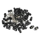 LEDランプホルダー プラスチック クロムメッキ LED直径3.0mm 照明アクセサリー 50個入り