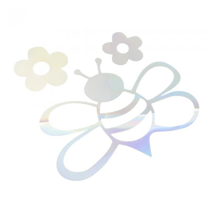 INFINAUTO 反射バンパーデカール カラフルなレー ザー四角形ビーバーム 反射車ステッカー パーソナライズされた装飾 車体またはドアまたは窓