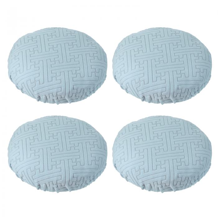 PATIKIL スツールカバー ラウンド 伸縮性 あるバースツールカバー 4枚 洗濯可能なスツールクッション ..