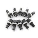 ヒューズホルダー パネルマウントヒューズホルダー ロックナット 電気 5 x 20mm 10個入り