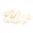 ダンパーバッファ ドア用金物 プラスチック 65 x 45.5 x 13mm ホワイト 5個入り