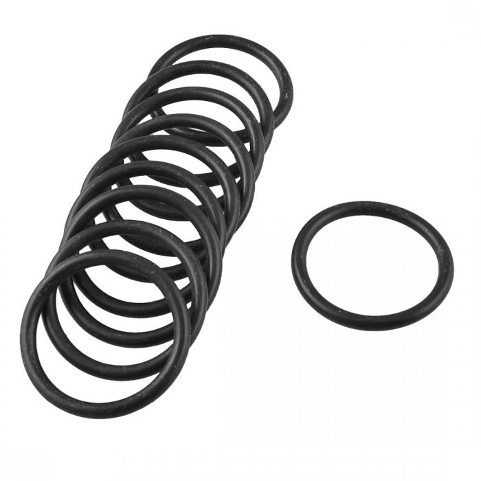 Oリング 33mm x 3mm ブラック ラバー オイルシール ガスケット ワッシャー 10個