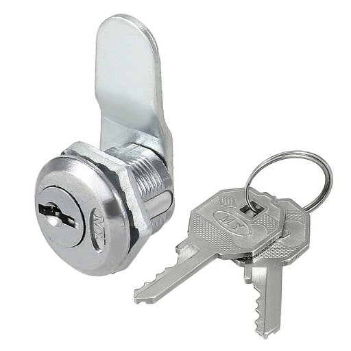 カムロック メールボックスロック 合金 クロム 16mmシリンダ長さ 43mm 1個入り カムロック メールボックスロック 合金 クロム 16mmシリンダ長さ 43mm 1個入り