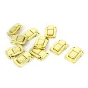 ボックス・ラッチ ブラストーン 金属素材 36 x 25 x 8mm アンティークスタイル 10個入り