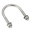 Uボルト パイプチューブホースクランプ M6 38mm ステンレス鋼 ナット付き 4枚入り