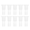RATCHROLL 10個のプラスチックホースバーブ継手5/16"ホースIDバーブM12メススレッドスルーバルクヘッド継手クリアPP