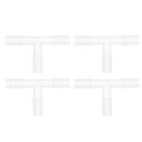 RATCHROLL 4個のプラスチックホースバーブフィッティング15/64" T 3ウェイスプライサージョイントクリアPP