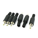DCプラグ 電源コネクタ ケーブルガード プラスチック オス 2.5x0.7mm 6個入り