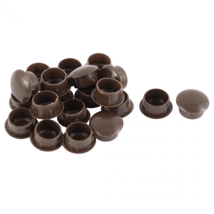 椅子脚カバー 椅子足キャップ イス 足キャップ 椅子の足 キズ防止 騒音防止 ホールプラグ カバー エンド フラッシュ型 家具 プラスチック コーヒー 14mm 20個入り