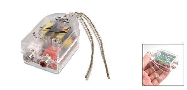 インピーダンス 変換アダプタ RCAライン スピーカ プラスチック 電子部品
