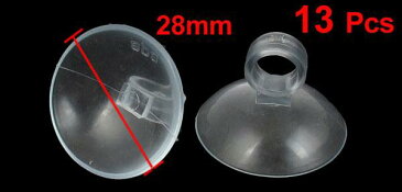 uxcell 水槽吸盤 サクションカップ クリップホルダー 8mmエアラインチューブパイプ プラスチック クリア 13個