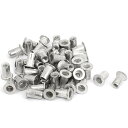 リベットナット アルミニウム材質 M4 ローレット フラットヘッド 50個入り