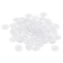 スクリューキャップカバー 12x3 mm プラスチック製 ネジ飾りカバー プラスカム用継手ナット セルフタッピンねじ ホワイト 160個