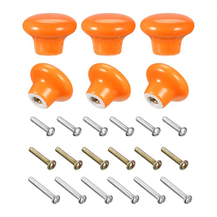 セラミック引き出しノブ ヴィンテージドレッサー キノコ形プル 32 mmx24 mm ドレッサー ドアハンドル ..