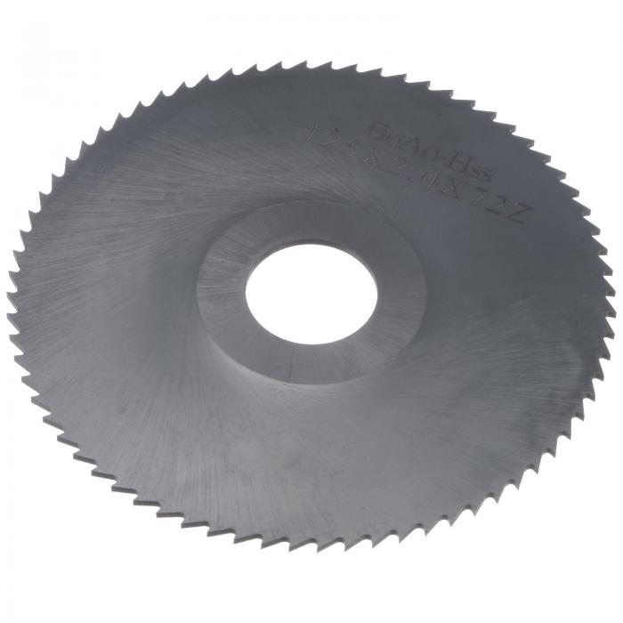 丸鋸ブレード 直径125mm 厚さ2mm 72歯 6542 高速度鋼 (HSS) 窒化フライス 27mmアーバー付き 金属木材切断用