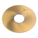 丸鋸ブレード 直径75 mm 厚さ1 mm 72歯 22 mmアーバー付き M35コバルト高速度鋼チタンコーティングフライス盤 ステンレス鋼銅用
